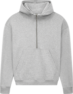 Organic Half Zip Hoodie: Womens