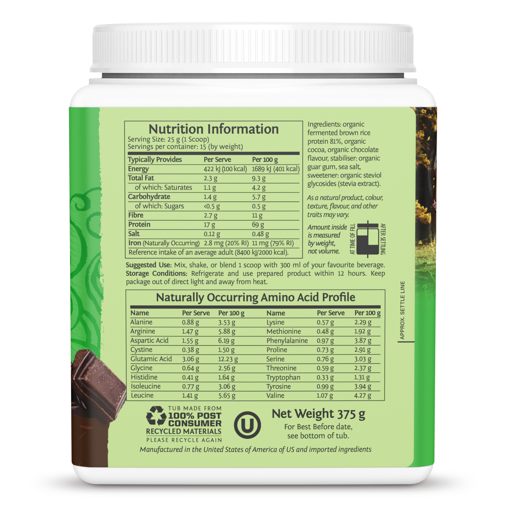 Sunwarrior Classic Protein Powder