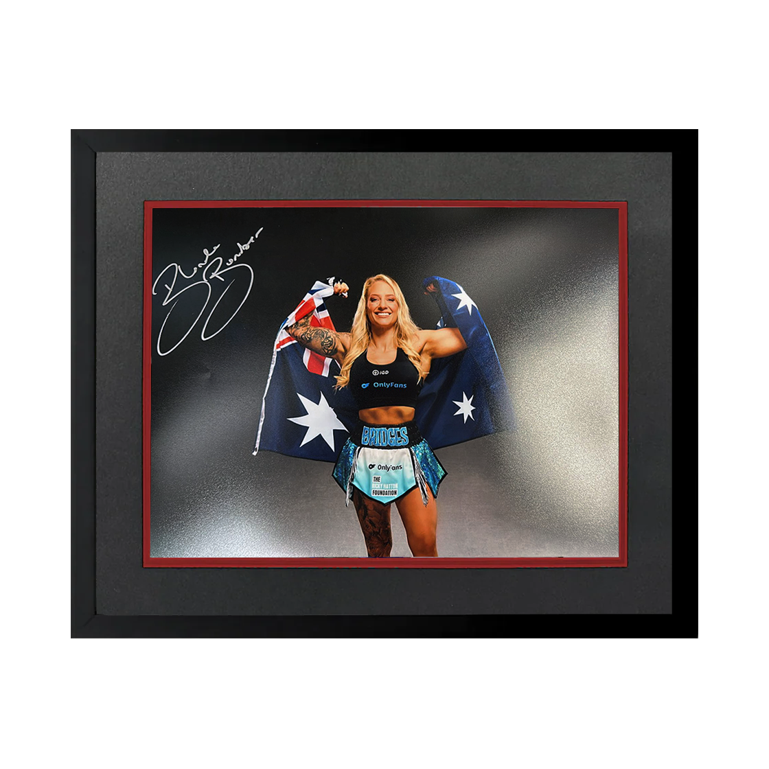 Ebanie Bridges Signed 16x12 Image Deluxe Mount Frame