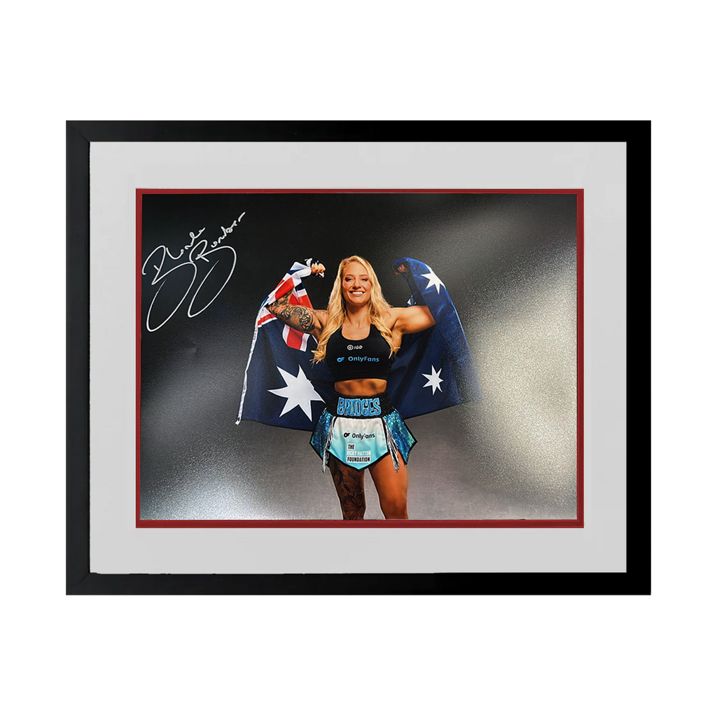 Ebanie Bridges Signed 16x12 Image Deluxe Mount Frame