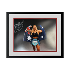 Ebanie Bridges Signed 16x12 Image Deluxe Mount Frame