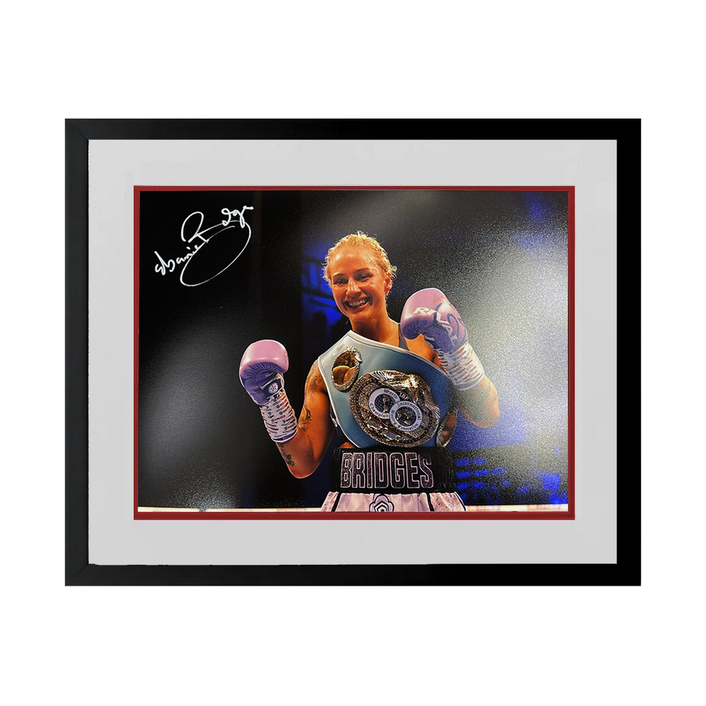 Ebanie Bridges Signed 16x12 Image Deluxe Mount Frame