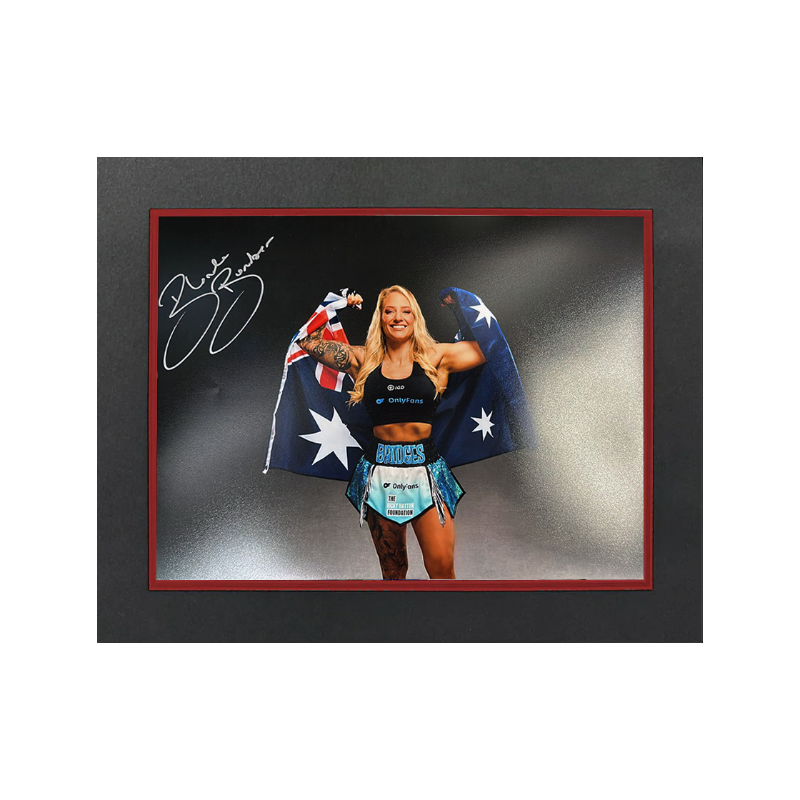 Ebanie Bridges Signed 16x12 Image Deluxe Mount