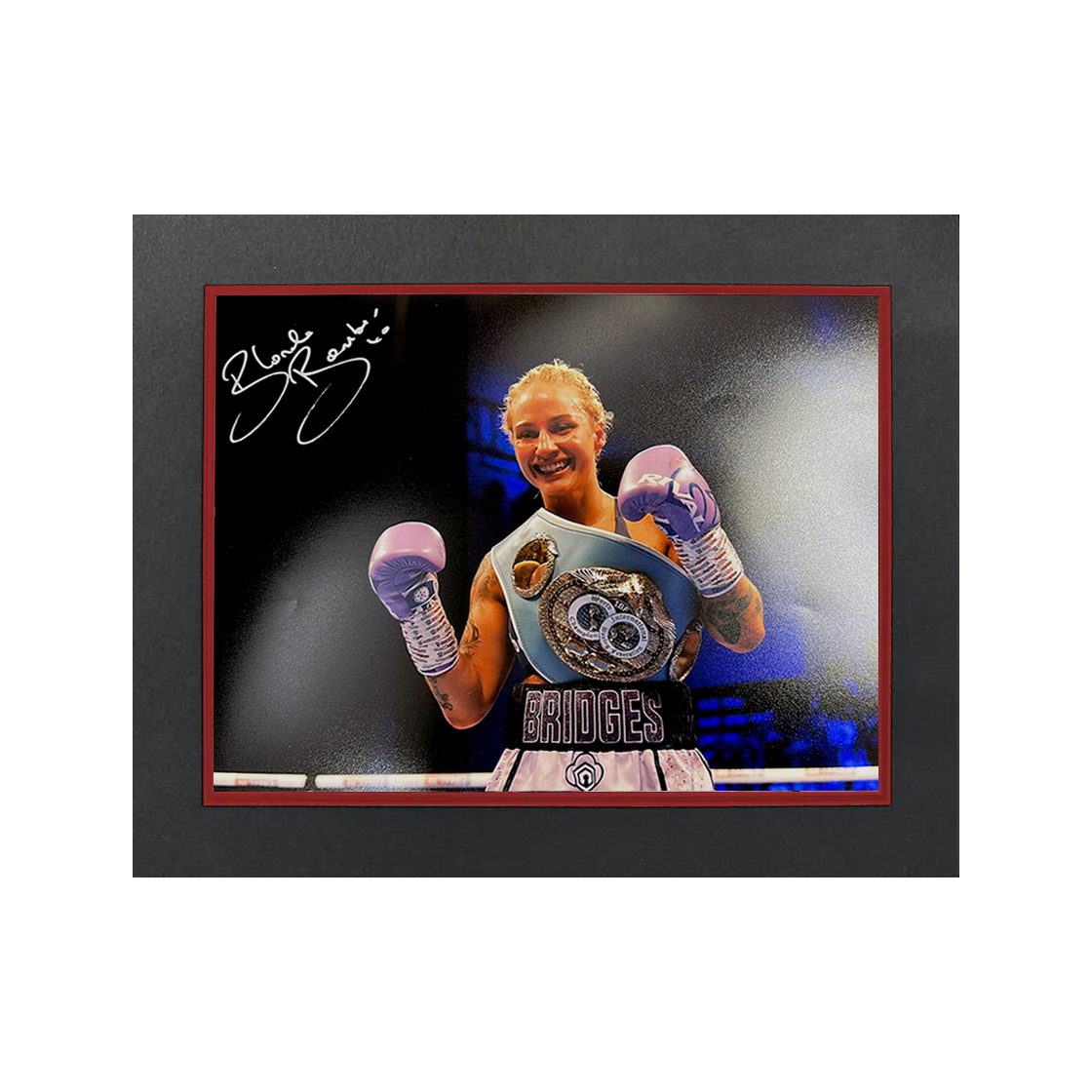 Ebanie Bridges Signed 16x12 Image Deluxe Mount