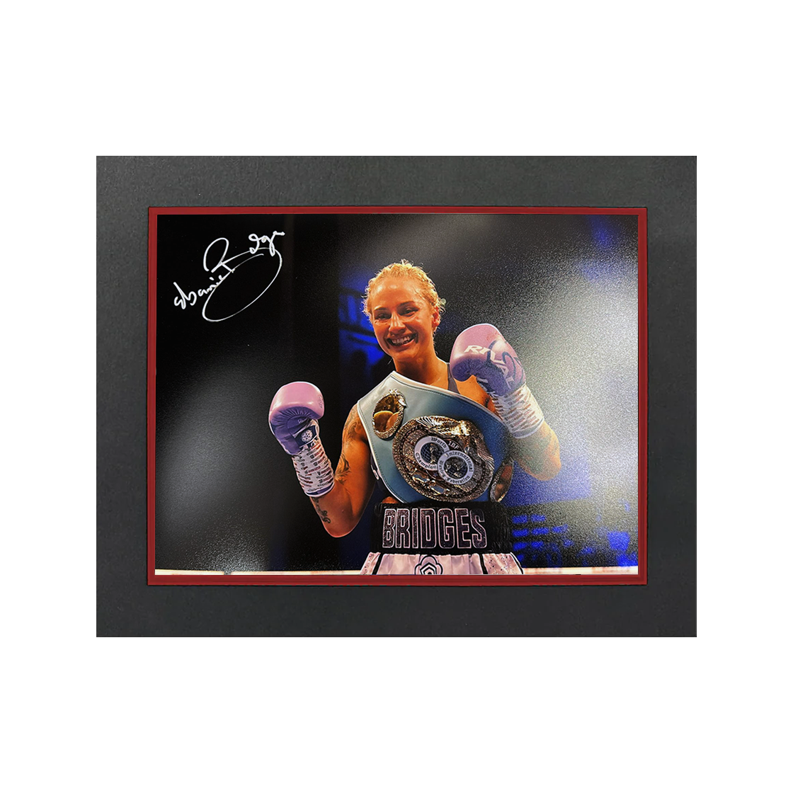 Ebanie Bridges Signed 16x12 Image Deluxe Mount