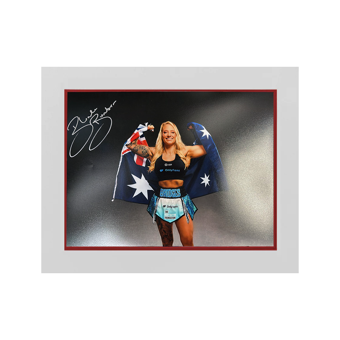 Ebanie Bridges Signed 16x12 Image Deluxe Mount
