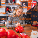Ebanie Bridges Signed Glove Iconic Frame