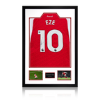 Eberechi Eze Signed Arsenal Shirt Premium Frame (ACG Cert)