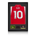Eberechi Eze Signed Arsenal Shirt Premium Frame (ACG Cert)