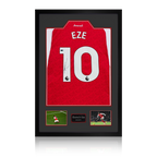 Eberechi Eze Signed Arsenal Shirt Premium Frame (ACG Cert)