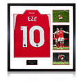 Eberechi Eze Signed Arsenal Shirt Elite Frame (ACG Cert)