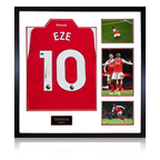 Eberechi Eze Signed Arsenal Shirt Elite Frame (ACG Cert)