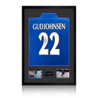 Eidur Gudjohnsen Signed Chelsea Shirt Premium Frame