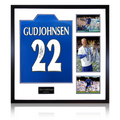 Eidur Gudjohnsen Signed Chelsea Shirt Elite Frame