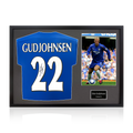 Eidur Gudjohnsen Signed Chelsea Shirt Classic Frame