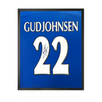 Eidur Gudjohnsen Signed Chelsea Shirt Compact Frame