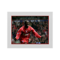 Emile Heskey Signed Liverpool 16x12 Image Deluxe Mount
