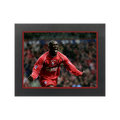 Emile Heskey Signed Liverpool 16x12 Image Deluxe Mount