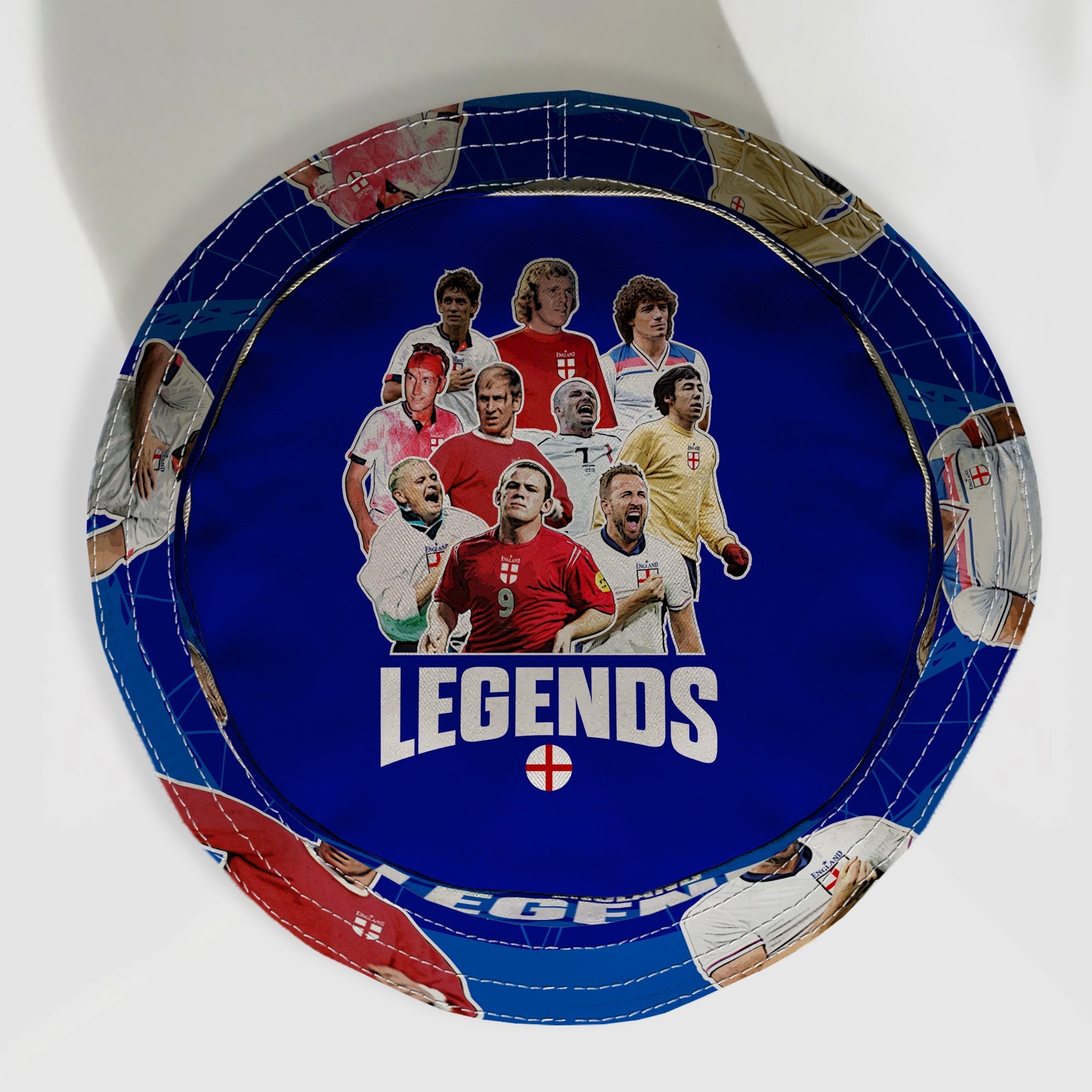 England Legends Montage - Blue - Bucket Hat
