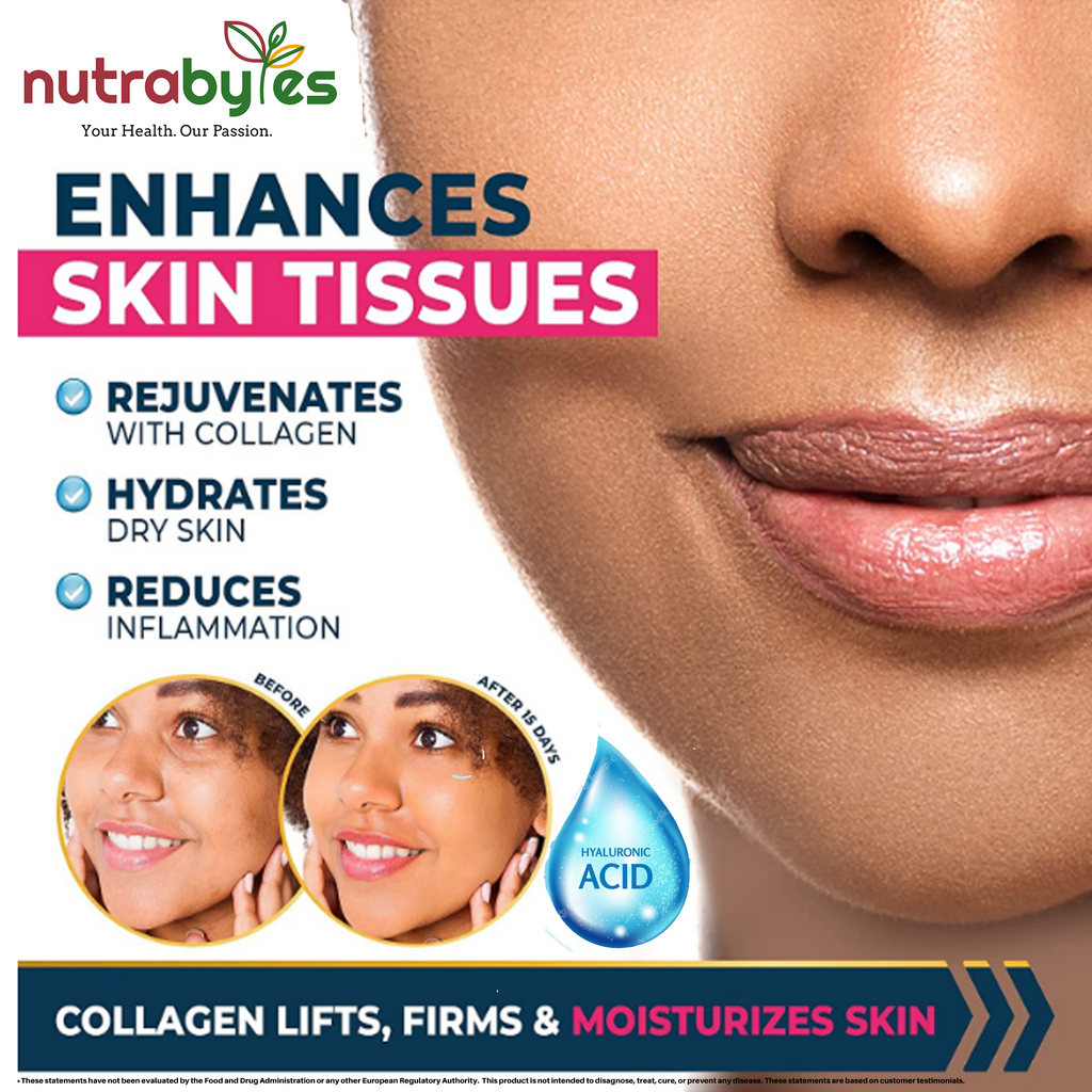 Marine Collagen Capsules Types 1 & 3 with Hyaluronic Acid & Vitamin C | 60 Capsules | 1-Month Supply | UK Made