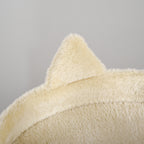 PawHut 104 cm Cat Tree, Cat Condo Tree Tower, Cat Activity Centre with Scratching Posts, Plush Perch, Hanging Ball - Cream White