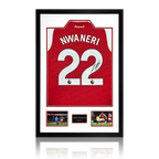 Ethan Nwaneri Signed Arsenal Shirt Premium Frame