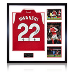 Ethan Nwaneri Signed Arsenal Shirt Elite Frame