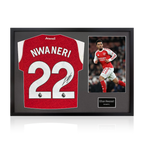 Ethan Nwaneri Signed Arsenal Shirt Classic Frame