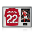 Ethan Nwaneri Signed Arsenal Shirt Classic Frame