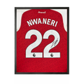 Ethan Nwaneri Signed Arsenal Shirt Compact Frame