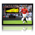 Auction: Patrice Evra Signed Boot Display