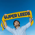 Super Leeds - Knitted eyelet football scarf