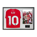 Eberechi Eze Signed Arsenal Champions Shirt Classic Frame (ACG Cert)