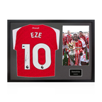 Eberechi Eze Signed Arsenal Champions Shirt Classic Frame (ACG Cert)