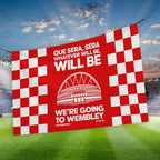 Nottingham Forest - Que Sera, Sera - Banner - Chequered - Two Sizes
