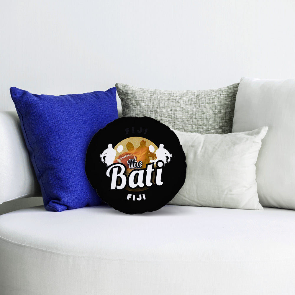 Fiji Rugby League Bati  - Legend Collection - Circle Cushion 14"