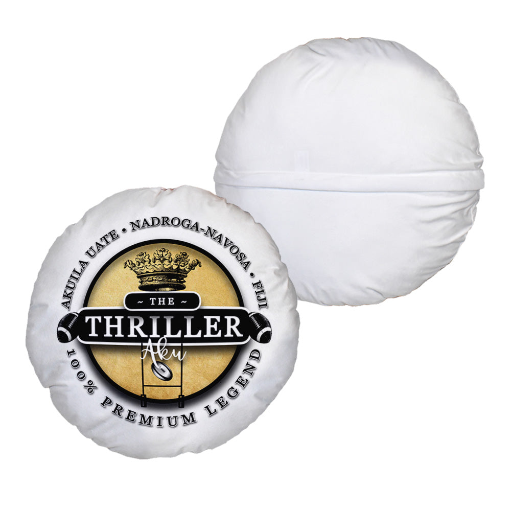 Fiji Rugby League Thriller  - Legend Collection - Circle Cushion 14"