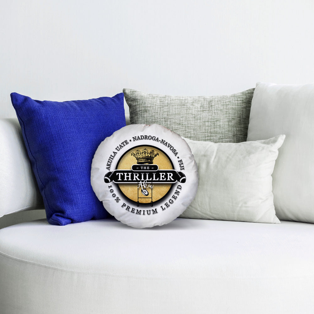 Fiji Rugby League Thriller  - Legend Collection - Circle Cushion 14"