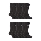 12 Pairs Mens Fairtrade Cotton Socks | Breathable Casual Plain Dress Socks