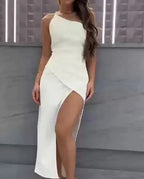 One Shoulder Midi Dress