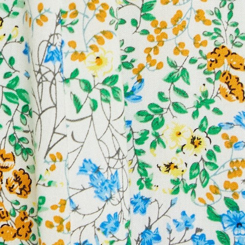 Louche Cathleen Mini Flower Show Print Mini Tea Dress