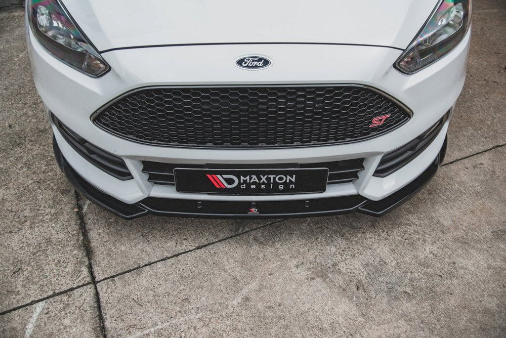 Maxton Design - FRONT SPLITTER V5 FORD FOCUS ST MK3 FACELIFT (2015-2018)