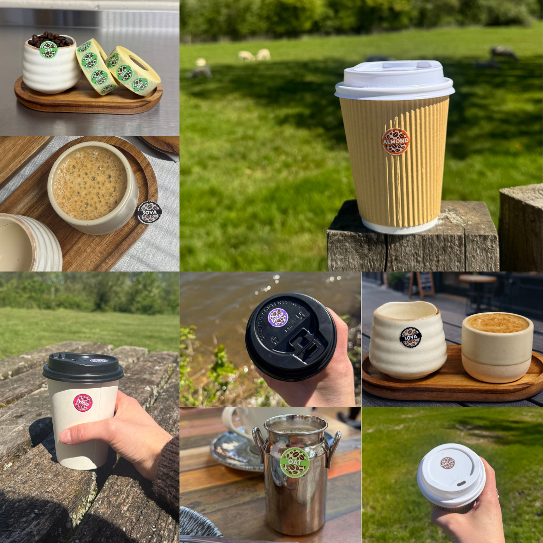 Decaf Coffee Shop Labels 20mm 1000 labels per roll