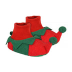 Baby Plush Christmas Elf & Reindeer Slippers for Winter