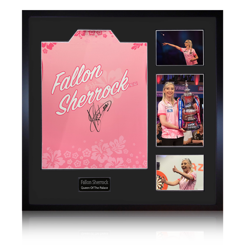 Fallon Sherrock Signed Shirt Elite Frame