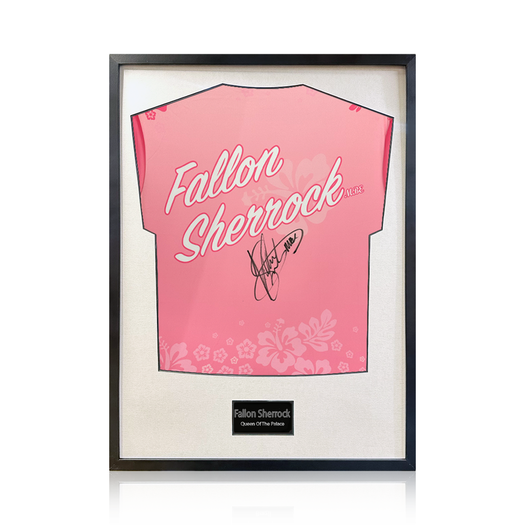 Fallon Sherrock Signed Shirt Standard Frame