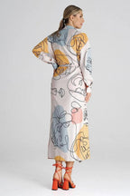 Figl Maxi Shirt Daydress with Collar