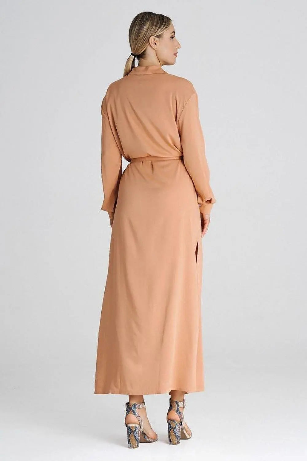 Figl Maxi Shirt Daydress with Collar