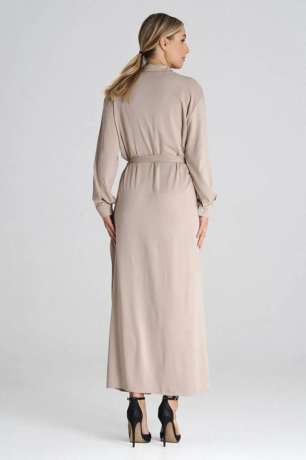 Figl Maxi Shirt Daydress with Collar