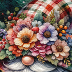 Christmas Gonk In Nature - Fleece Blanket 150cm X 150cm